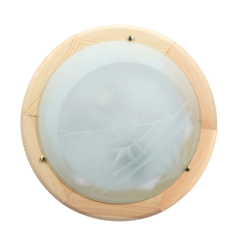 Candellux Bamboo 1L flush mount ceiling lamp E27 H 9cm
