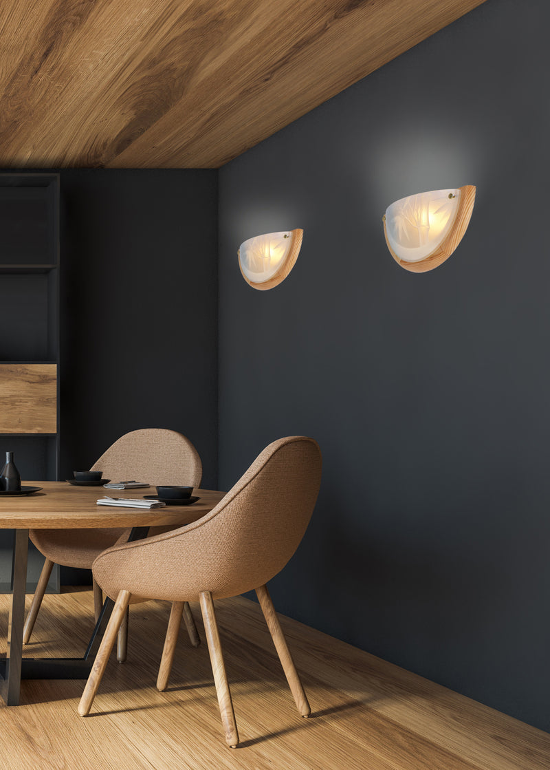 Candellux Bamboo 1L washer sconce wall lamp E27 H 15cm