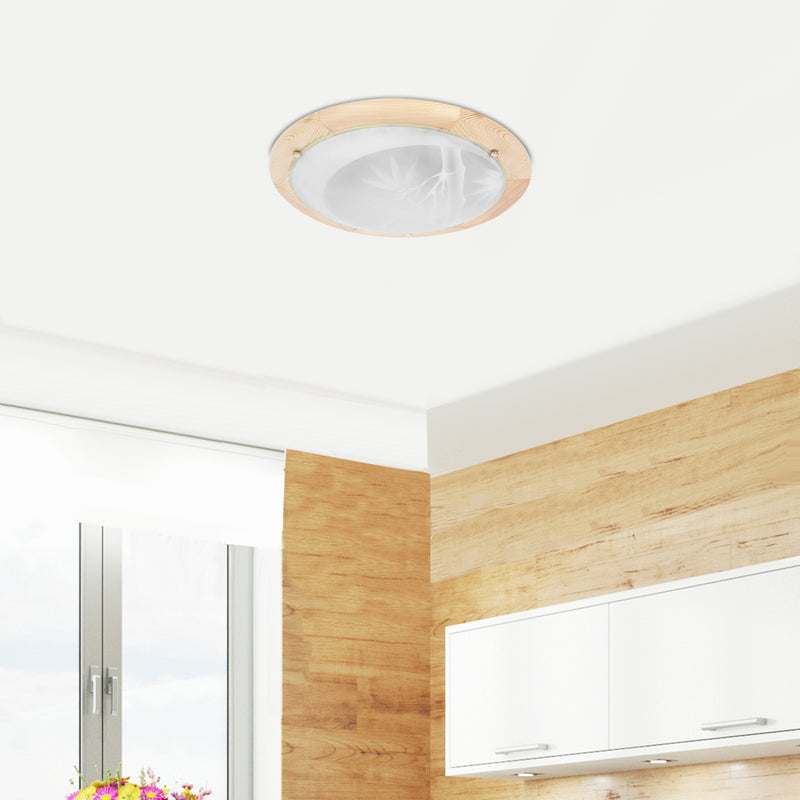 Candellux Bamboo 2L flush mount ceiling lamp E27 D 40cm