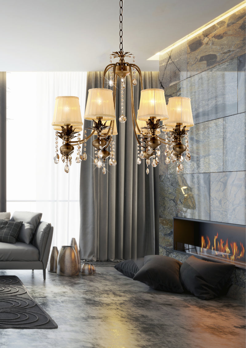 Candellux Adonis 8L chandelier E14 H 150cm