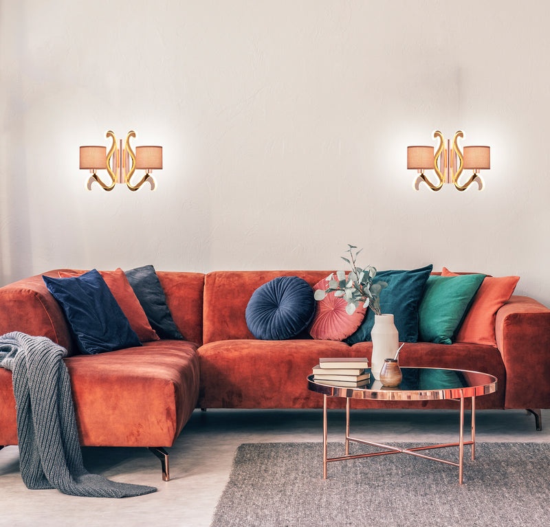 Candellux Ambrosia 2L wall sconce lamp E14 H 30cm