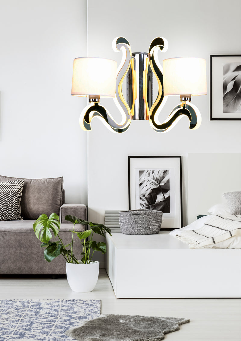 Candellux Ambrosia 2L wall sconce lamp E14 H 30cm