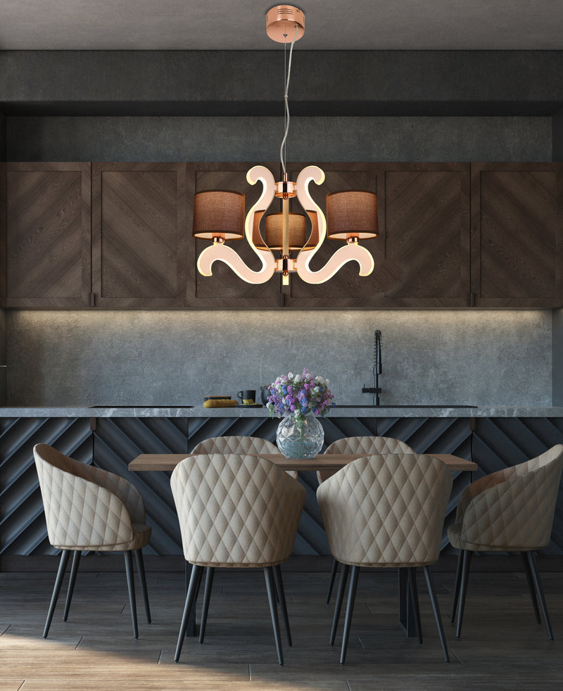 Candellux Ambrosia 3L chandelier E14 D 48cm