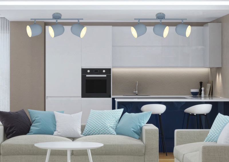 Candellux Azuro 3L ceiling spotlights E27 W 55cm