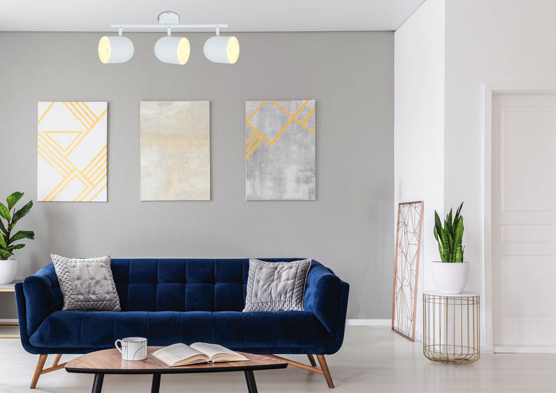 Candellux Azuro 3L ceiling spotlights E27 W 55cm