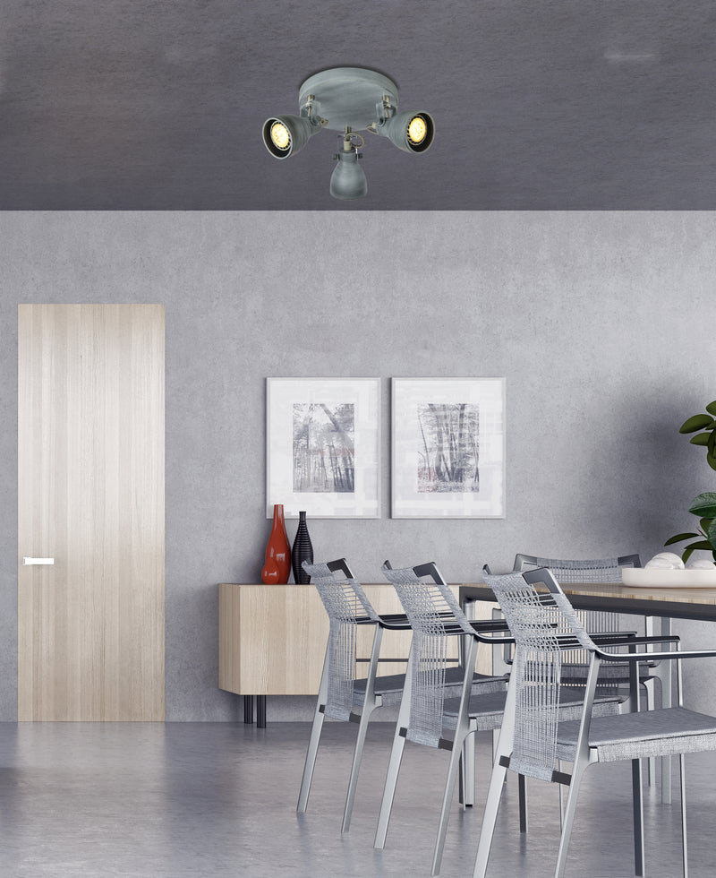 Candellux Ash 3L ceiling spotlights GU10 D 30cm