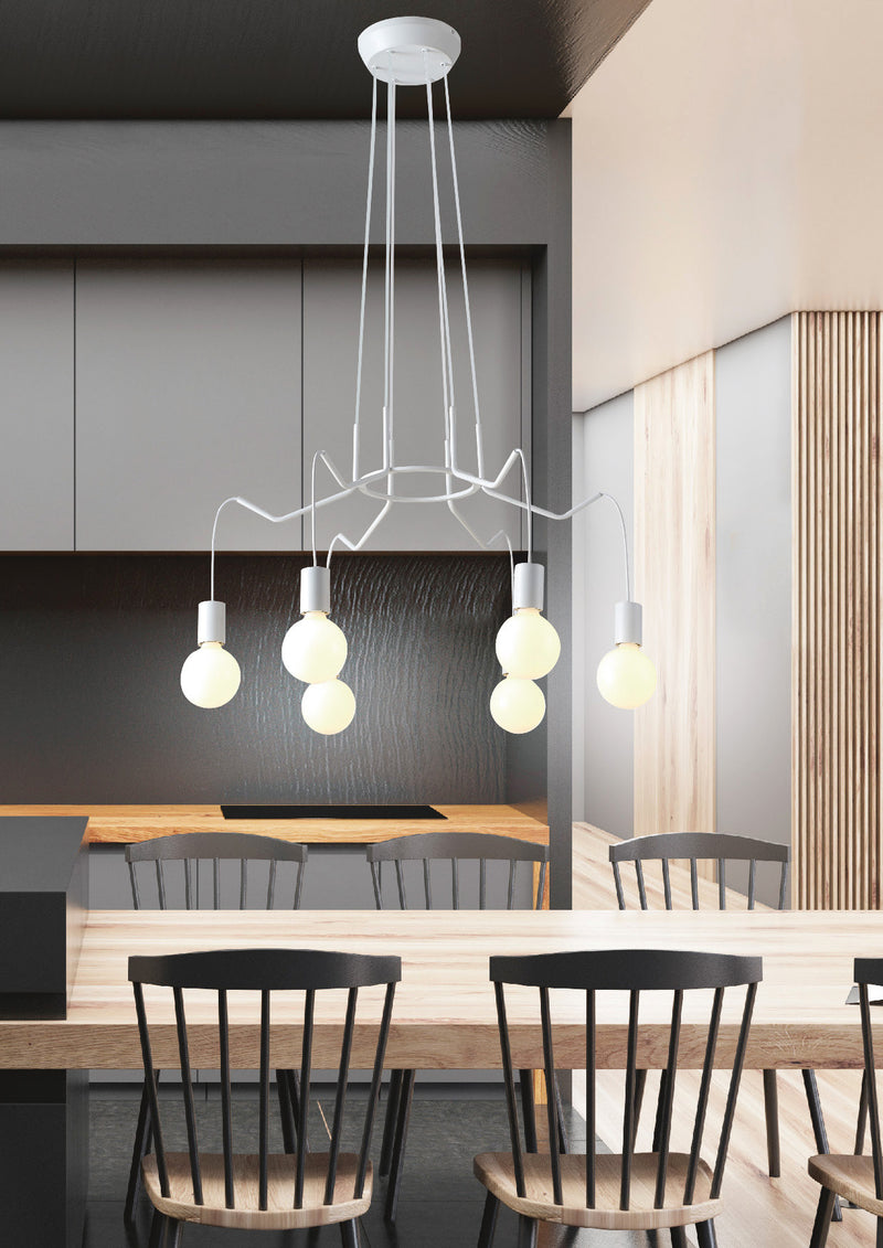 Candellux Basso 6L pendant lamp E27 D 71cm