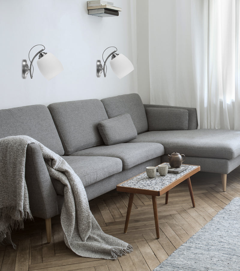 Candellux Amba 1L wall sconce lamp E27 H 19cm