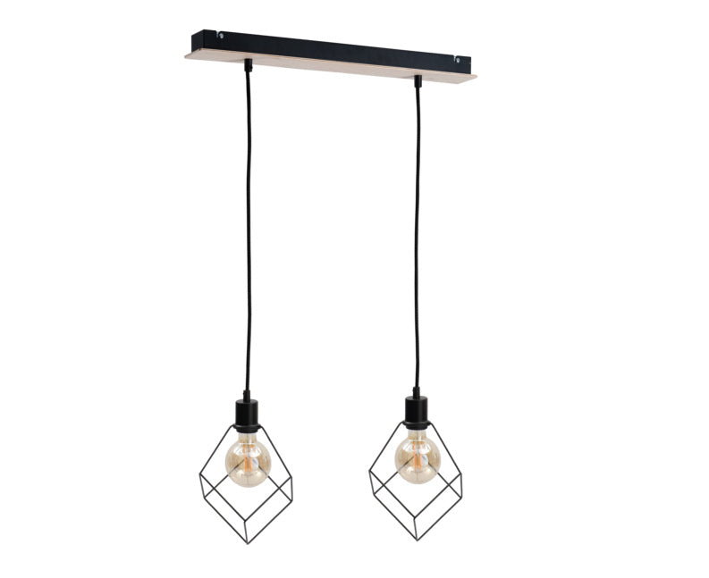 Keter Lighting Ruben 2L linear suspension E27 H 120.0cm