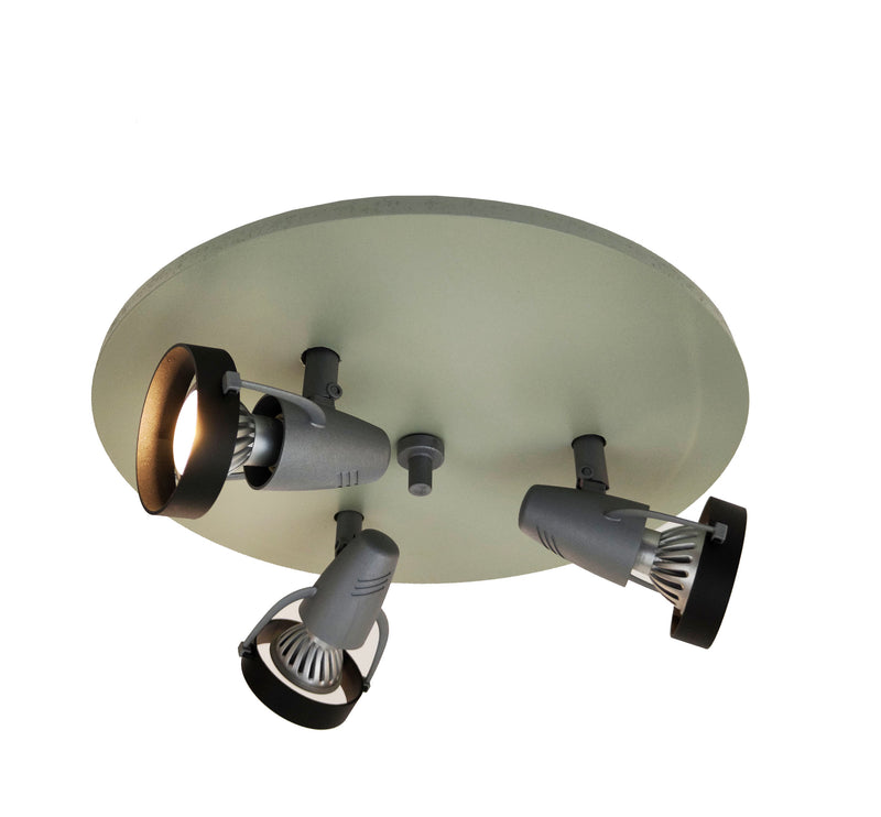 Ceiling light spotlight Niermann Radiant sage green