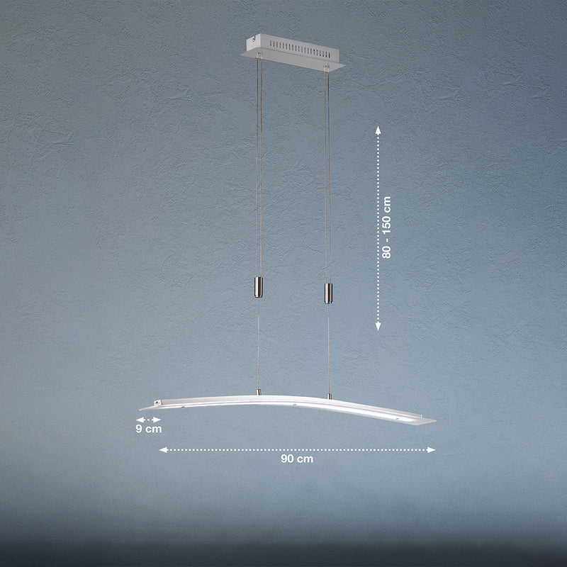 Fischer & Honsel Metis 1L kiskovalaisin kattovalaisin, leveys 90cm LED