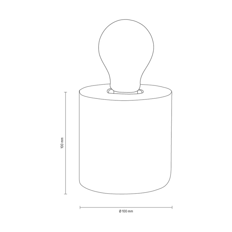 Strong Square Table Lamp 1xE27 Max.25W Gray/Black/White