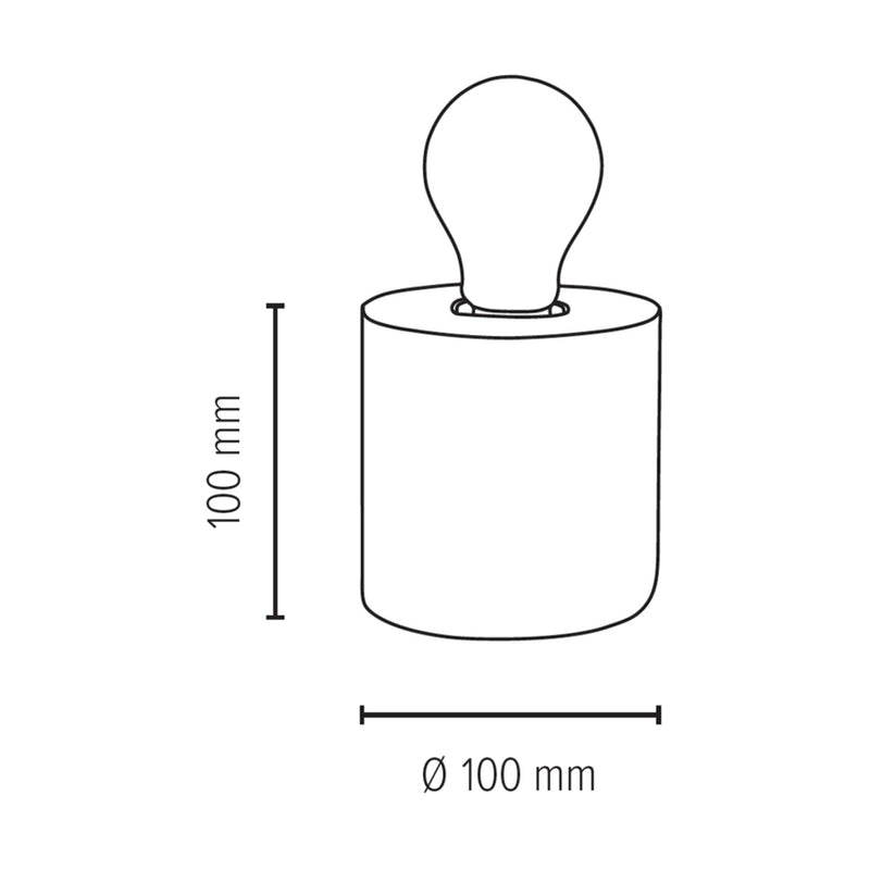 Strong Square Table Lamp 1xE27 Max.25W Gray/Black/White