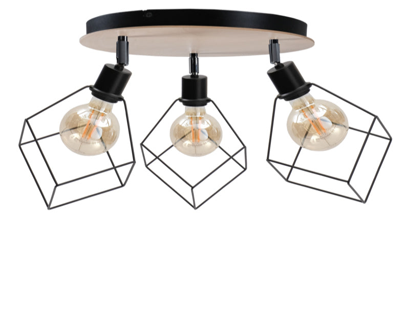 Keter Lighting Ruben 3L ceiling lamps E27 H 30.0cm