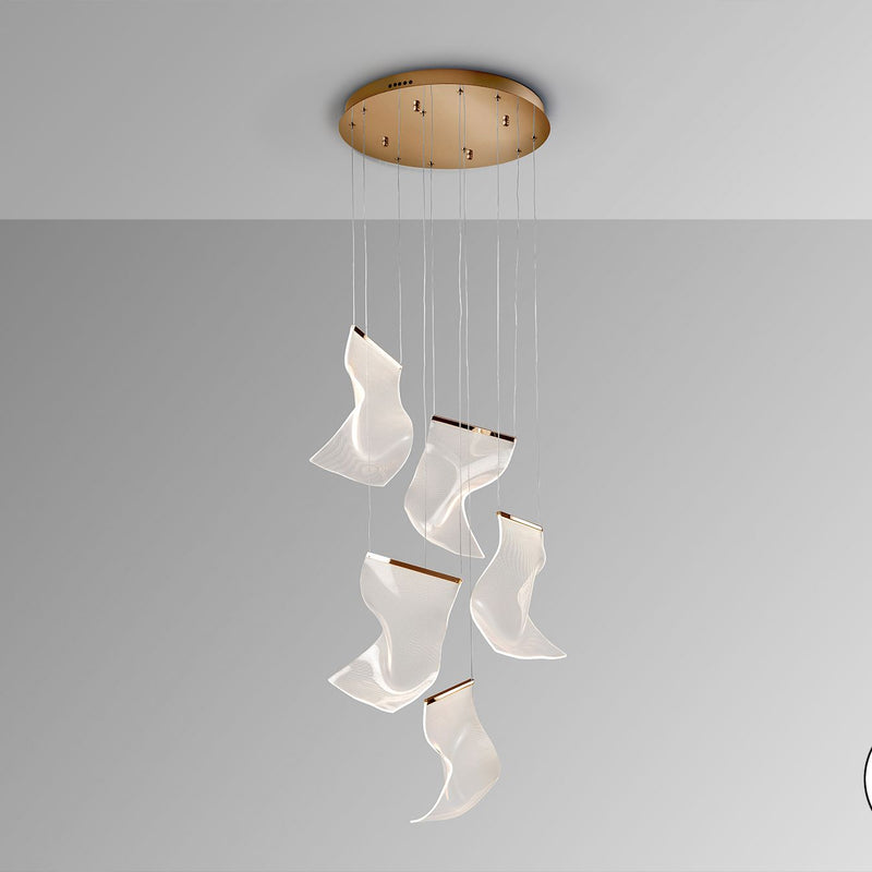 Schuller Velos 5L pendant lamp D 50cm