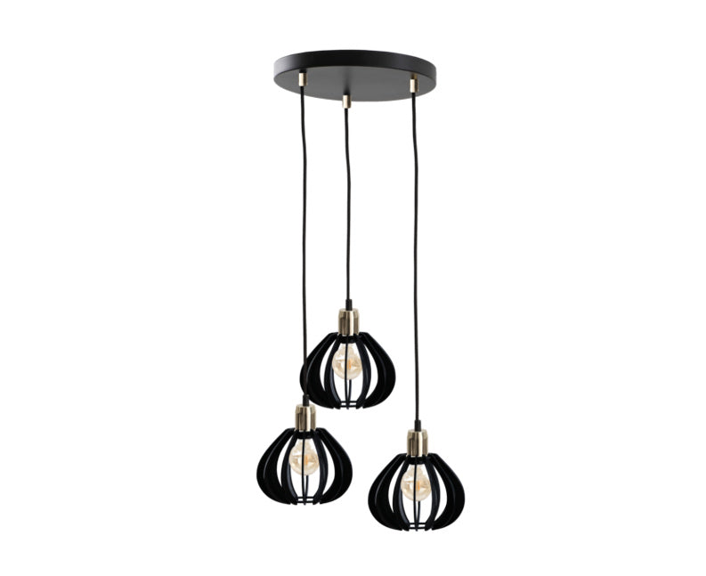 Keter Lighting Gemma 3L pendant lamp E27 H 120.0cm