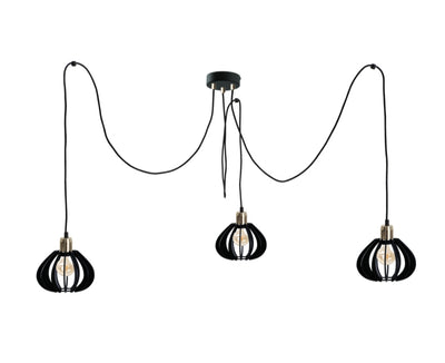 Keter Lighting Gemma 3L pendant lamp E27 H 180.0cm