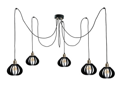 Keter Lighting Gemma 5L pendant lamp E27 H 180.0cm