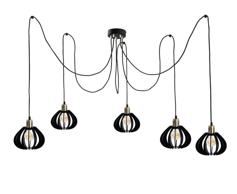Keter Lighting Gemma 5L pendant lamp E27 H 180.0cm