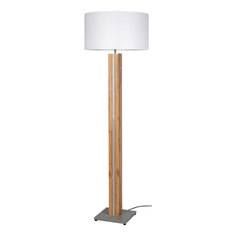 Flame Table Lamp 1x LED 12V Integrated 4.6W Black/Walnut/Black PVC/Touch Dimmer