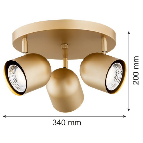 Argon Isola 3L ceiling spotlight GU10 H 20cm