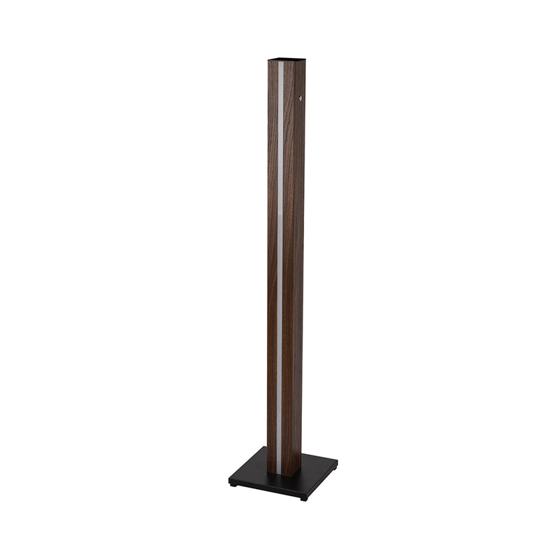 Flame Floor Lamp 1xLED 12V Integrated 16W Black/Walnut/Black PVC/Touch Dimmer