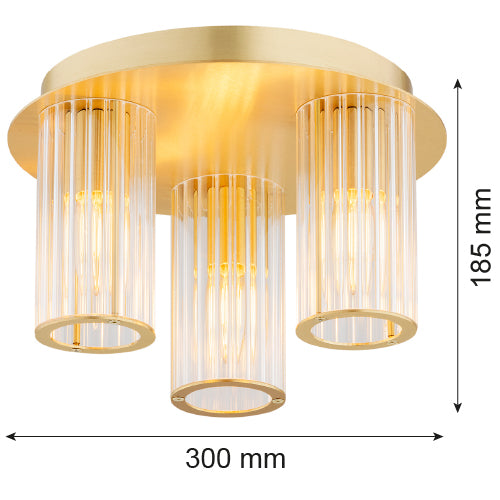 Argon Hampton 3L ceiling lamp E14 H 18.5cm