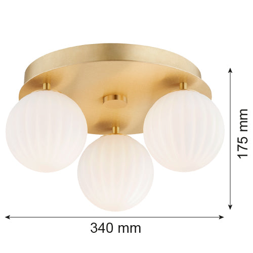 Argon Paloma 3L ceiling lamp E14 H 17.5cm