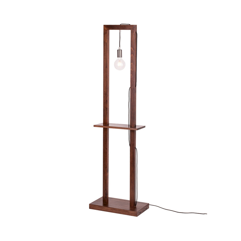 Monopod Floor Lamp 1xE27 Max.15W Walnut/Black