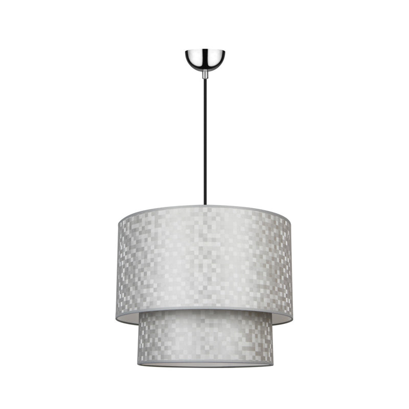 Diva Pendant Lamp 1xE27 Max.60W Chrome/Transparent/Gray