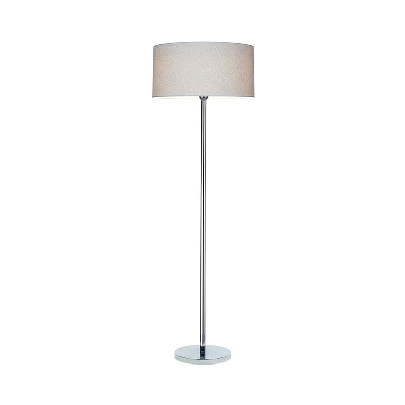 Leila Floor Lamp 1xE27 Max.60W Chrome/Transparent PVC Cable/Crocodile