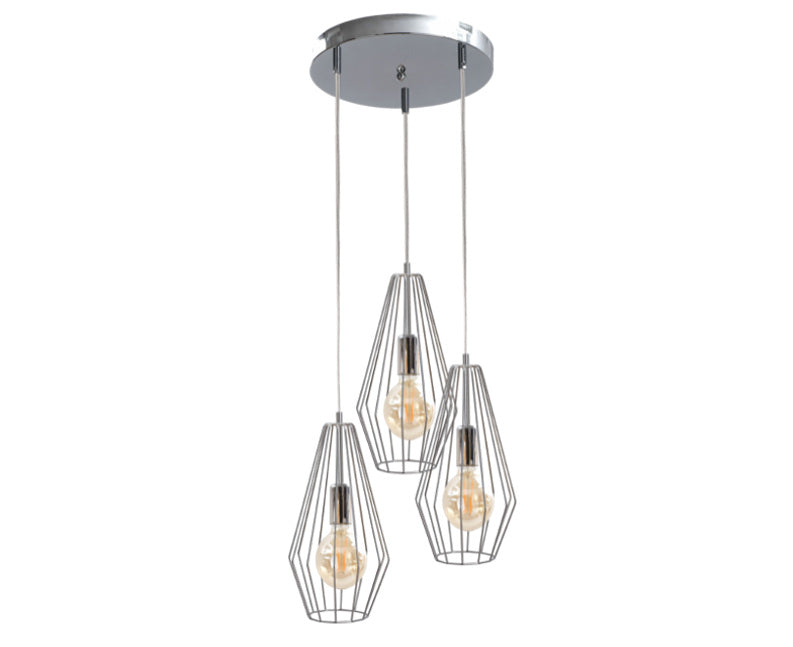 Keter Lighting Lex 3L pendants E27 H 120.0cm