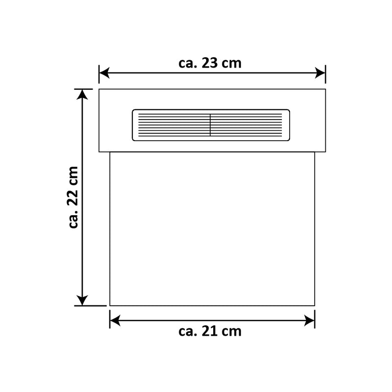 Solar House Number Wall Lamp Incl.2x0.07W LED Satin/White/Black