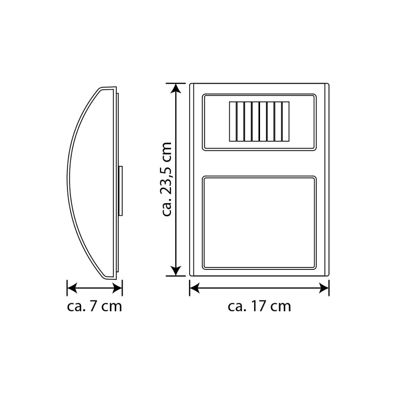 Solar House Number Wall Lamp Incl. 3x0.1W LED Satin/White/Black