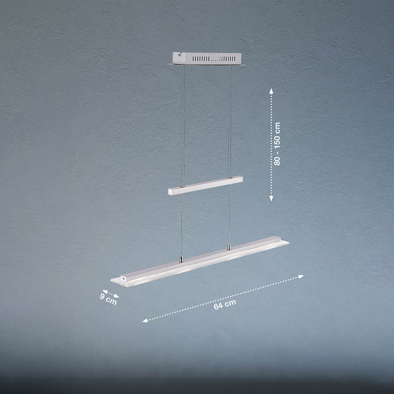 Fischer & Honsel Tenso TW 1L lampada da soffitto con illuminazione a binario L 64 cm LED