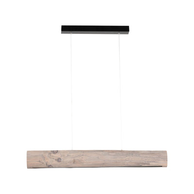 Lucas  Wooden FSC Pendant Lamp 1xLED 24V Integrated 25.5W Pine Gray/Black/Touch Dimmer