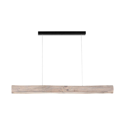 Lucas  Wooden FSC Pendant Lamp 1xLED 24V Integrated 33W Pine Gray/Black/Touch Dimmer