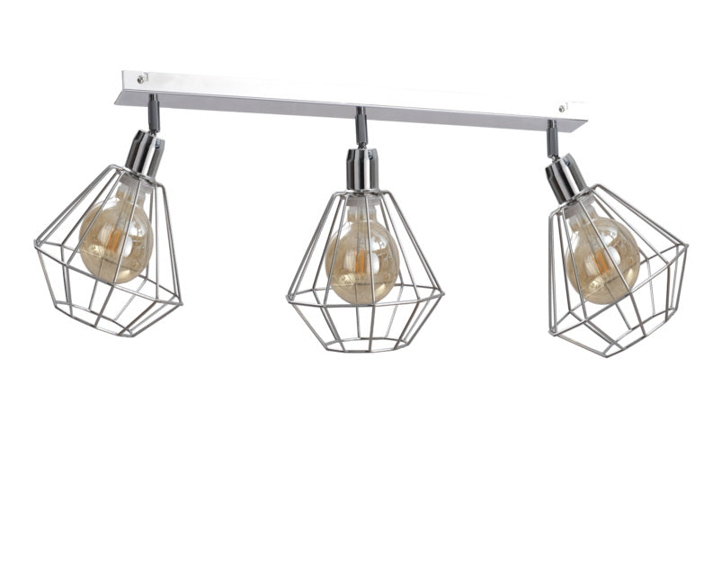 Keter Lighting Foskal 3L monorail ceiling lamp E27 H 30.0cm