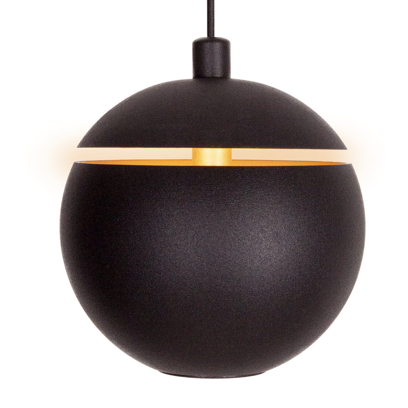 Maxlight Cometshine 1L pendant lamp sfera LED black