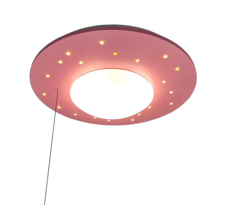 Ceiling lamp Starlight, pastel ros?