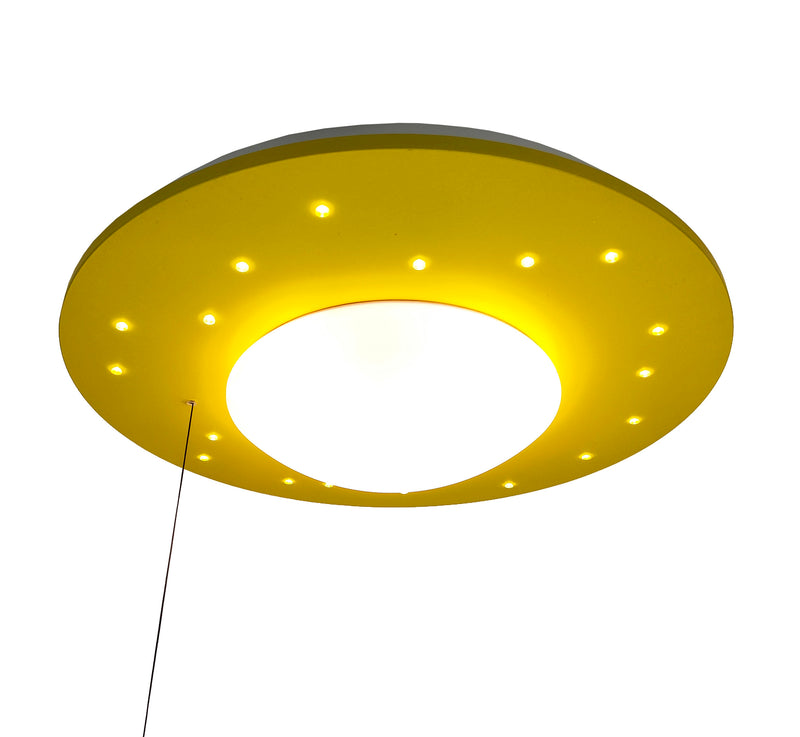 Loftslampe Starlight, solgul