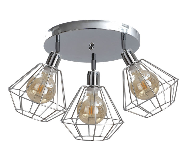 Keter Lighting Foskal 3L ceiling lamp E27 H 30.0cm