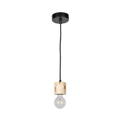 Pino Pendant 1xE27 Max.60W Natural Pine/Black