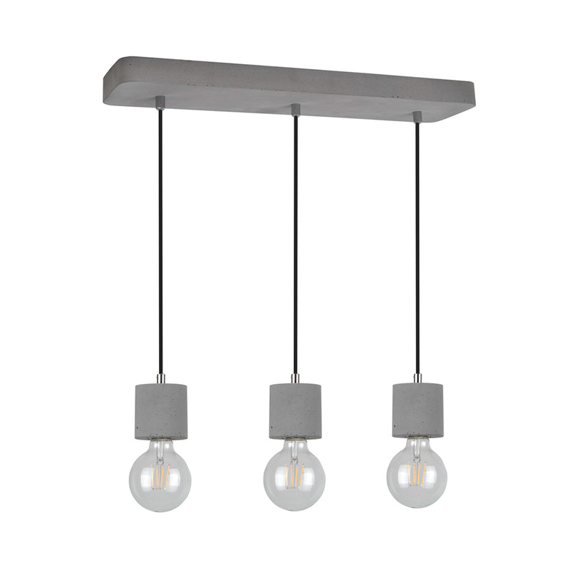 Strong Pendant 3xE27 Max.60W Concrete/Black