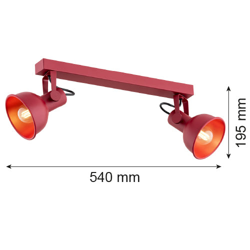 Argon Lenora 2L ceiling lamp E14 H 19.5cm