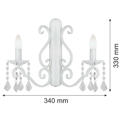Argon Diadema 2L wall sconce lamp E14 H 33cm