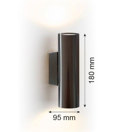Argon Mitos Plus 2L wall lamp GU10 H 18cm