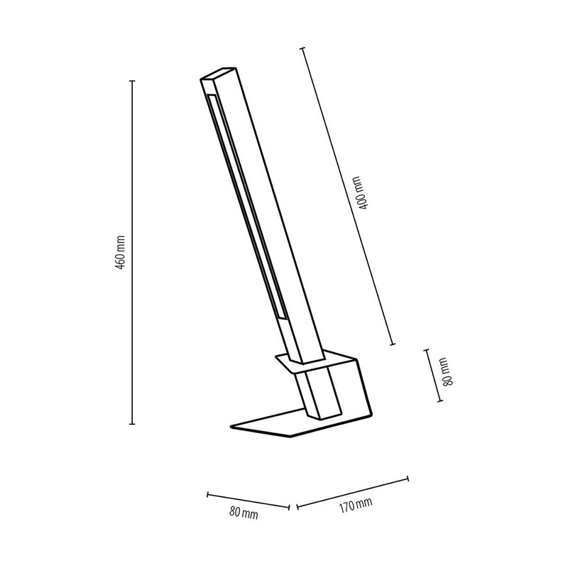 Rapid Table Lamp 1xLED 24V Integrated 4.5W Black/Oiled Oak/Black