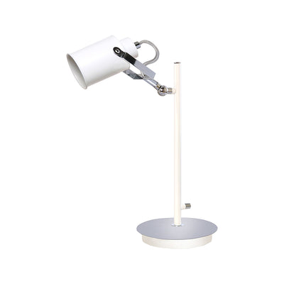 Retro Table Lamp 1xE27 60W Chrome / White