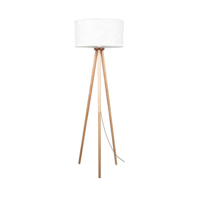 Ennie Kresz Floor Lamp 1xE27 60W Birch/Transparent/White